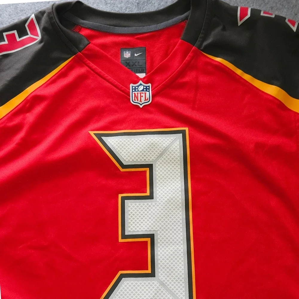 Nike Jameis Winston Tampa Bay Buccaneers NFL Jersey Red Mens XXL 3 On Field
